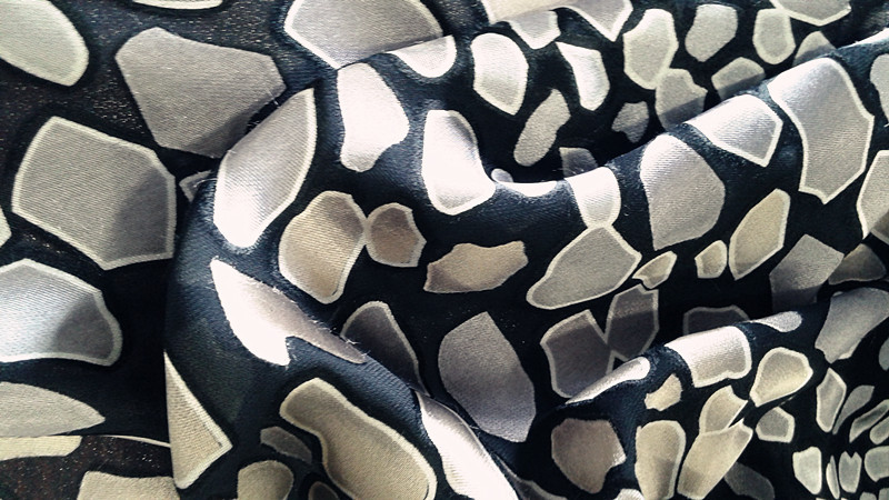 丝人丝烂花绡,印花面料, 烂花印花,服装布料,家居面料.