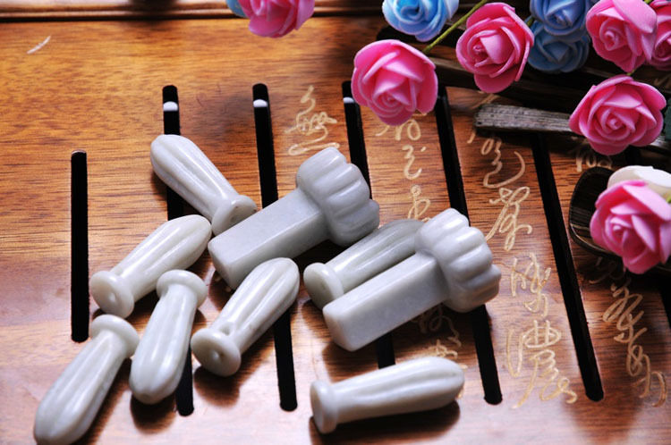 厂家批发七弦琴/古琴配件岫玉玉石琴枕 天然精美玉石古琴琴枕餍足