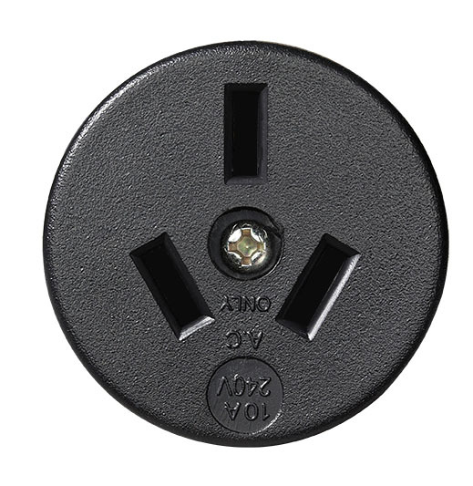 【变压稳压用插座】黑三口稳压器插座