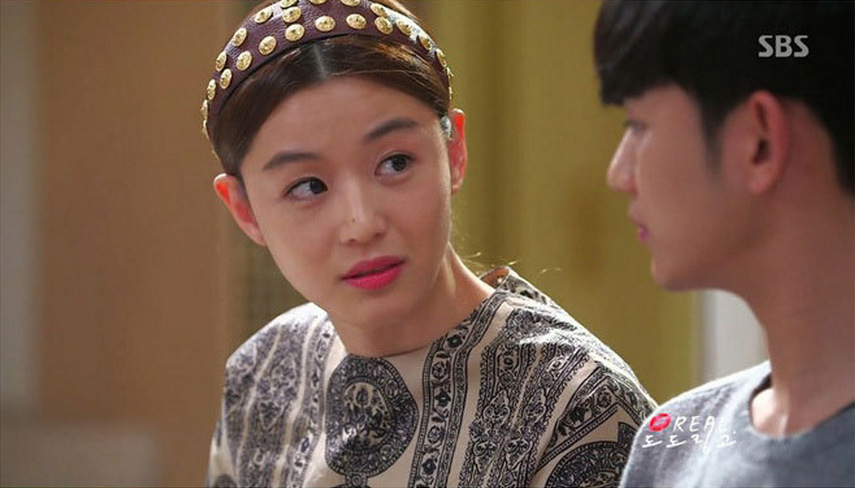 来自星星的你千颂伊同款原创纽扣宽边发箍发卡头饰韩版头箍