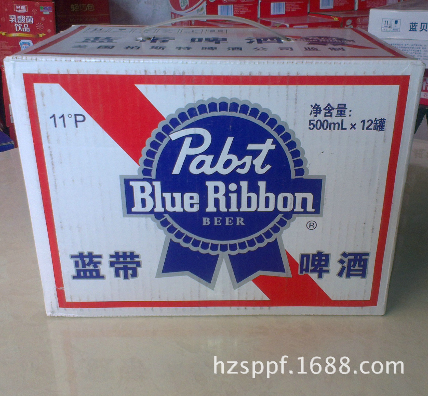 批量供应 经典蓝带啤酒系列 蓝带500啤酒 清爽夜场蓝带啤酒图片_40