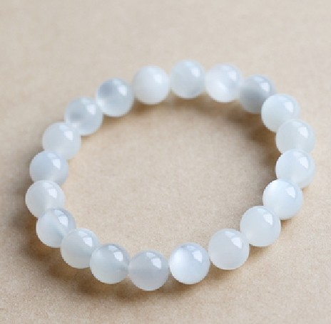 极品天然aaaa奶油体白月光石手链女款白月光女士手链