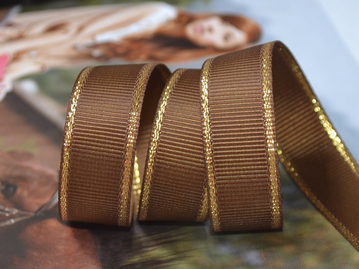 姚明织带厂直销服装辅料 6mm宽 28色金边罗纹带