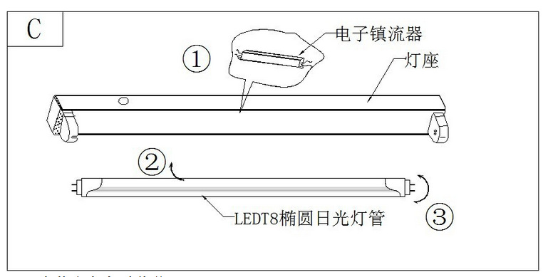 工廠專用改造和替換t8led日光燈管 t8分體1.2米led燈管