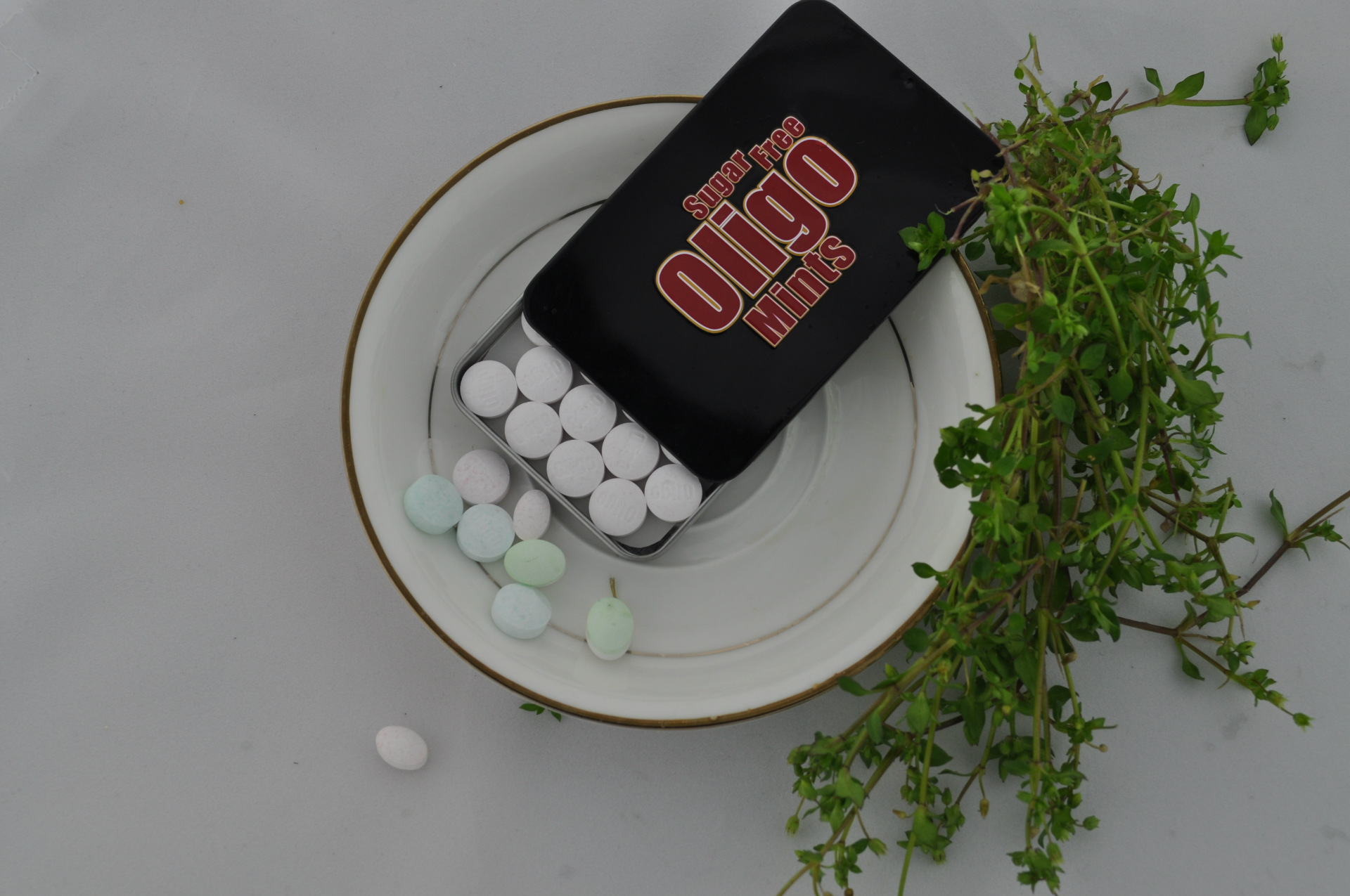 oligo益生元清口糖无糖薄荷糖2014新品时尚高端铁盒