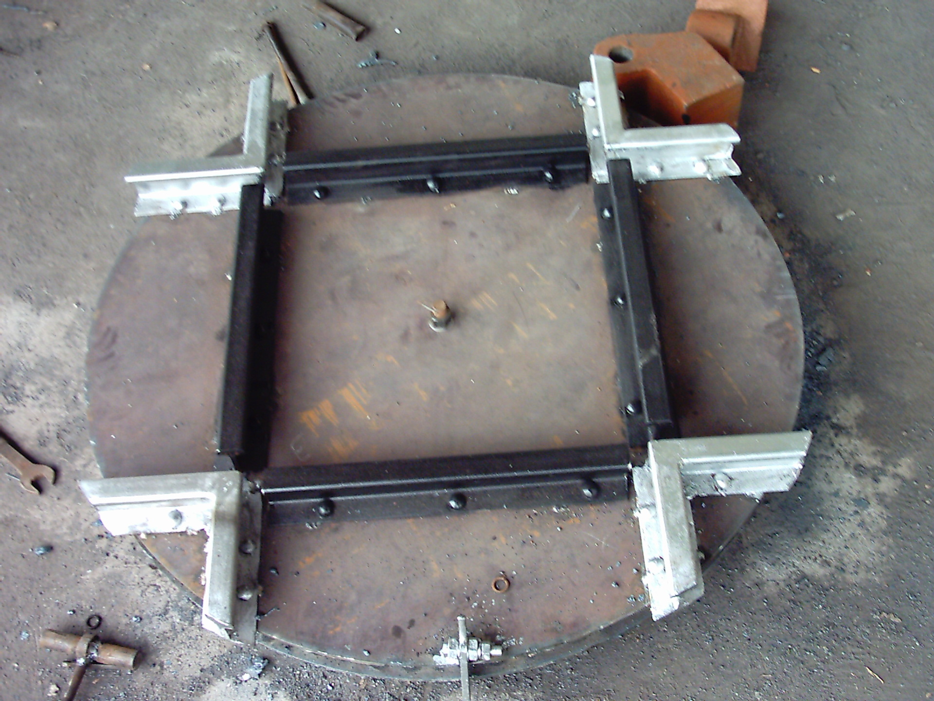 2m的轨道转盘 可旋转轨道转盘 600轨距轨道转盘