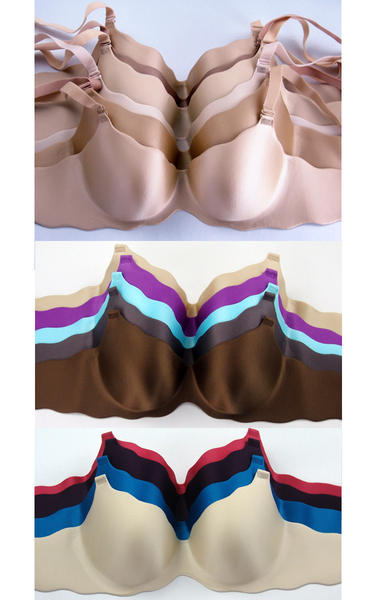 淘工厂贴牌加工氨纶国际代工品质一片式无痕内衣文胸