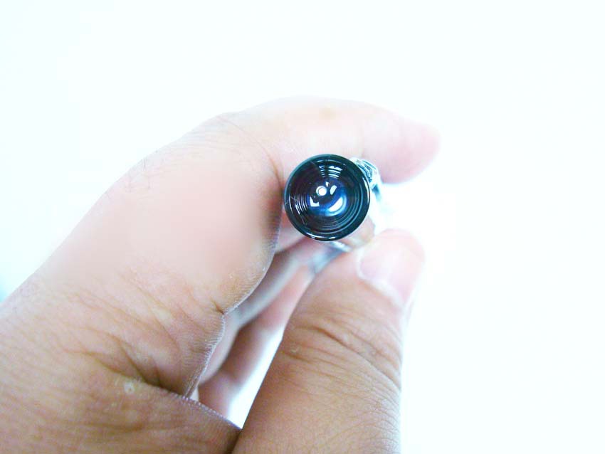 正品50倍笔式放大镜带刻度光源50倍显微镜送电池黑色皮套