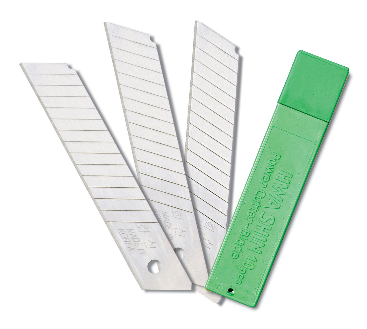 办公用品美工刀刀片 盒装10片每盒 批发 刀片 韩国花信