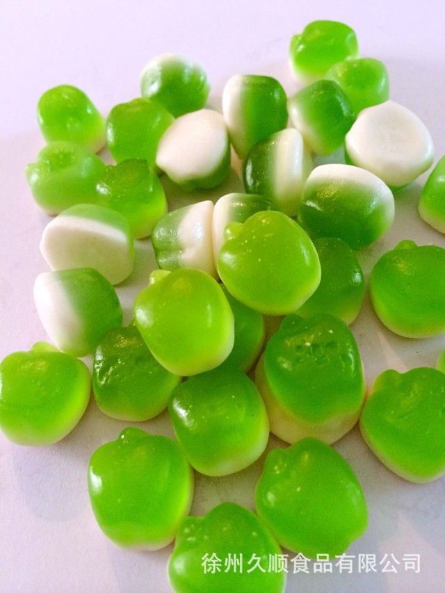 喜多多 几十种橡皮糖混搭 彩色骨头形状 q软糖 弹力糖 2斤一包