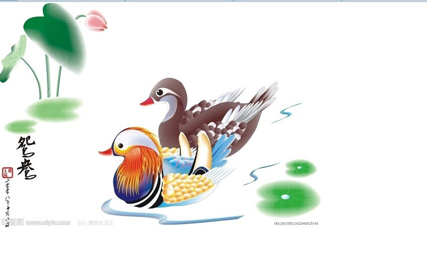 厂家直销 创意精美小鸭筷子架 木制彩绘鸳鸯筷子架 餐具套装配件