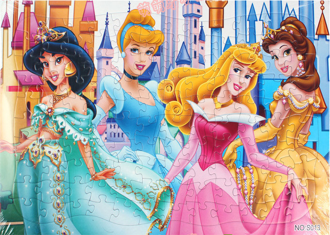 120片-s013白雪公主120片平面拼图/厂家直销各类平面纸质儿童拼图