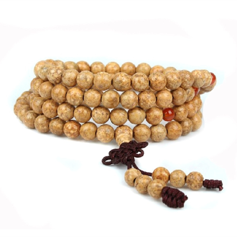 罕见印度天竺菩提子佛珠念珠血丝龙珠菩提子108颗男女款手链