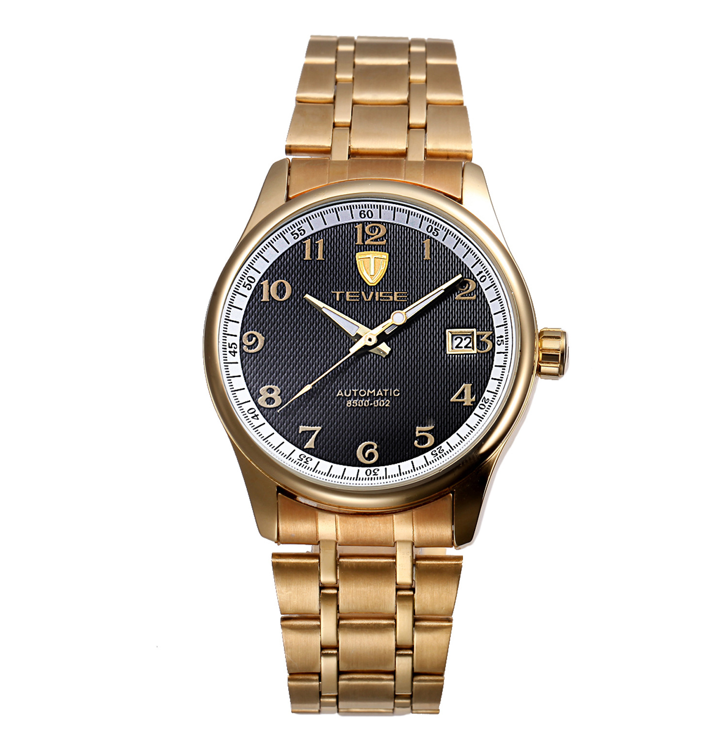 瑞士正品特威斯tevise男式全自动机械透底男士手表复古防水男表