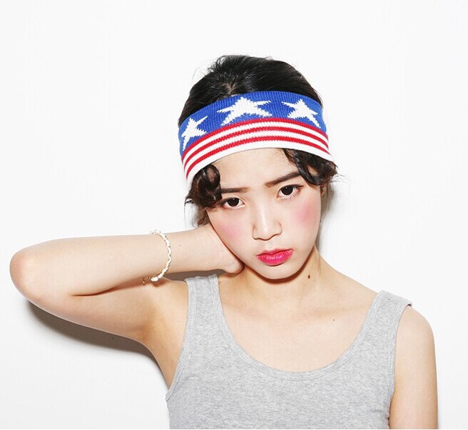 韩国new york 运动针织毛线弹力超宽版发带头带 束发带女批发饰品