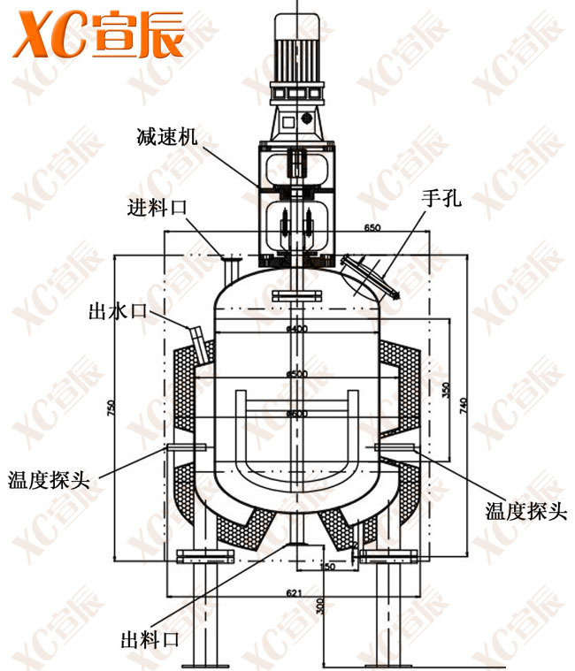 1000l不锈钢反应釜 电加热不锈钢反应釜 高压不锈钢反应釜