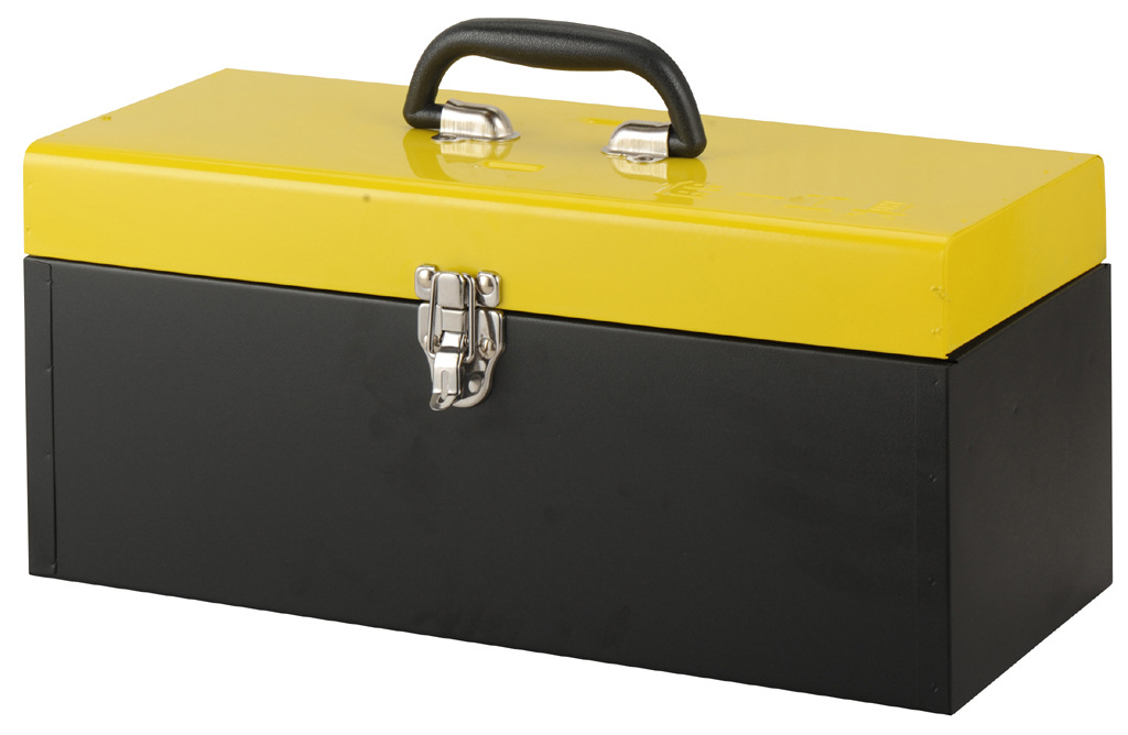 点焊式两层铁皮工具箱 加厚耐用 光面喷漆