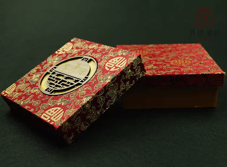 佛珠配件高档复古木质手串礼盒 天地盖 批发佛珠包装盒手镯盒子