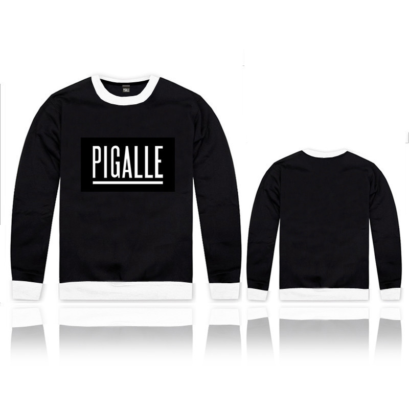 复古滑板全棉男女情侣款pigalle 卫衣休闲秋冬