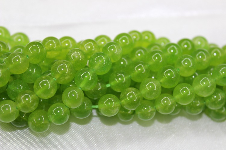 【独家新品】批发橄榄晶玉髓 橄榄晶 橄榄玉散珠串珠手链项链