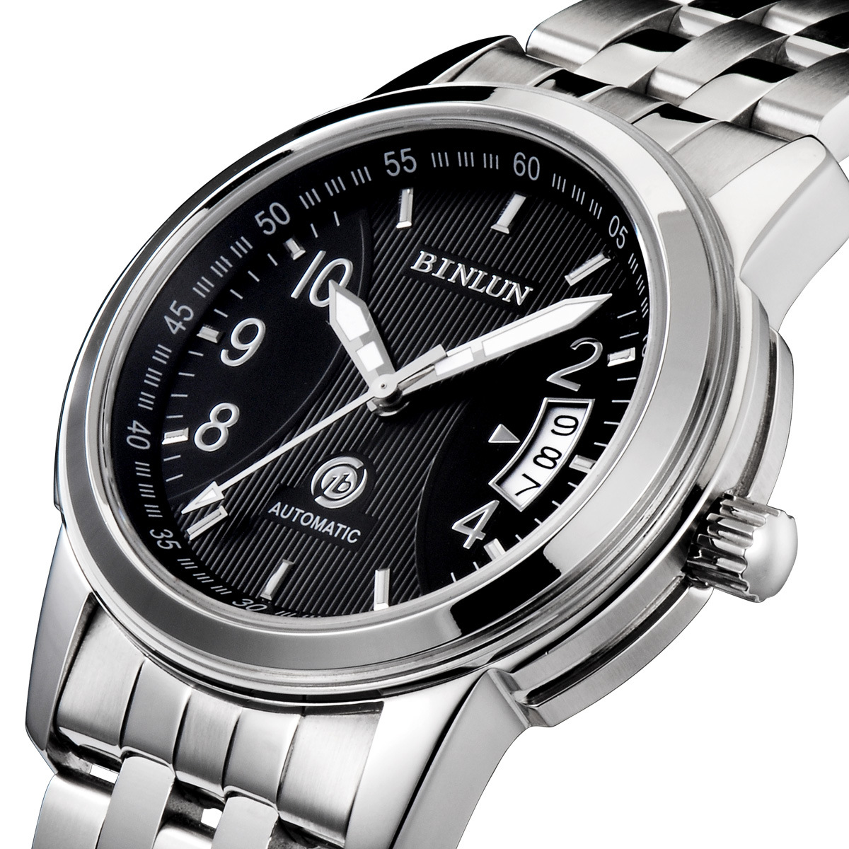 香港宾伦 商务全自动机械男士手表 日本进口机芯 运动表