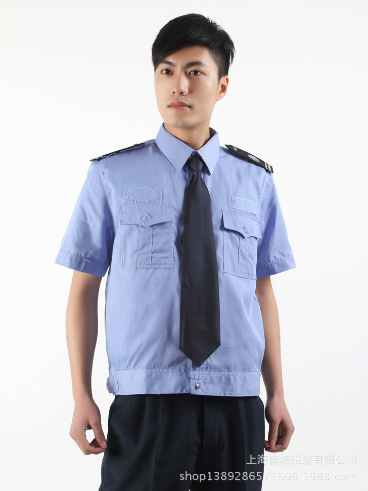 保安服夏装短袖套装 夏季保安制服短袖衬衫 保安服短袖衬衣全套