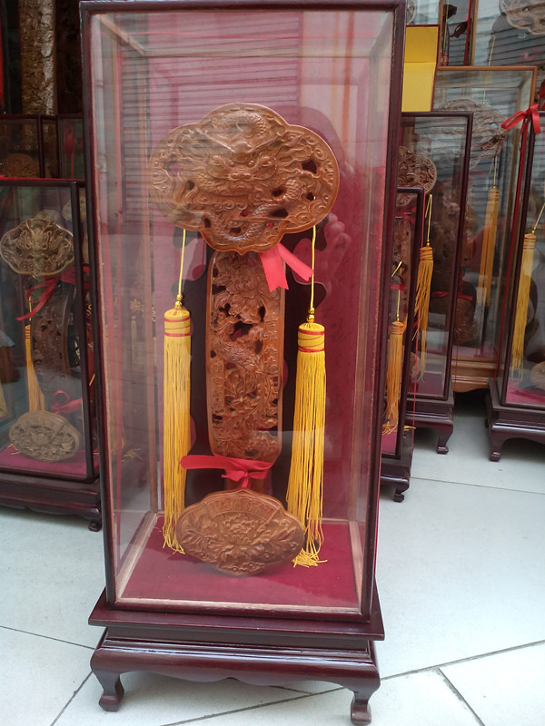 肥城桃木工艺品精品木雕50cm桃木如意玉如意摆件镇宅辟邪吉祥如意