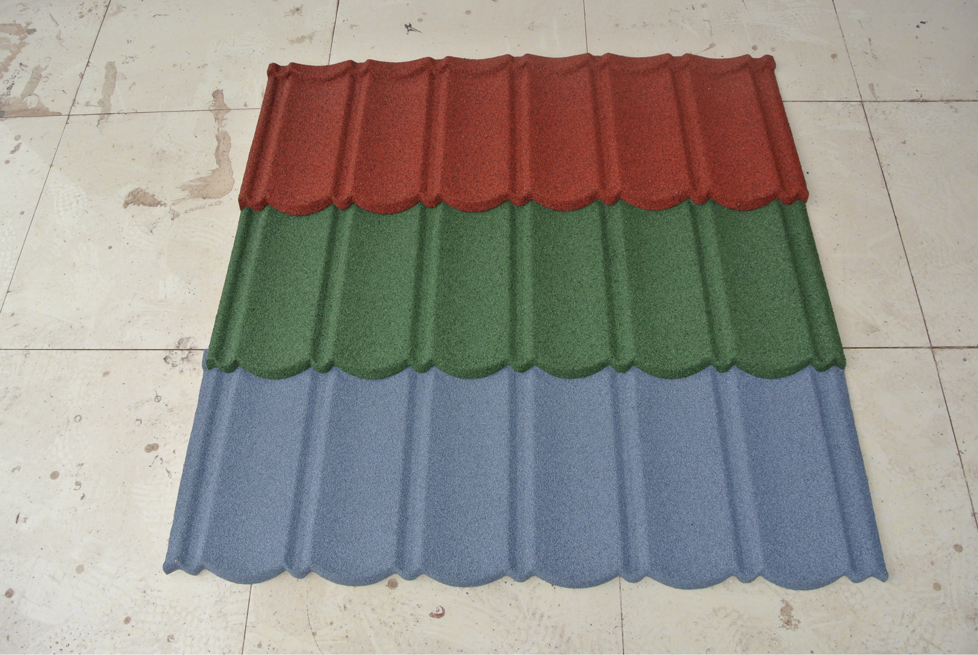 高档大方"泰罗型"彩石金属瓦 1350*420mm