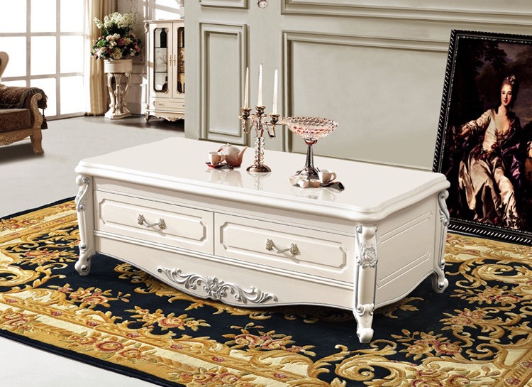 家居用品,母婴,玩具 家具 桌类 宏盛世锦包邮乳白色高档大气欧式象牙