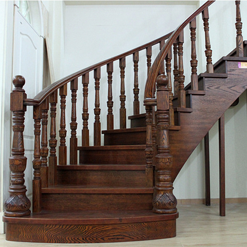 实木楼梯家具复式楼梯扶手别墅楼梯