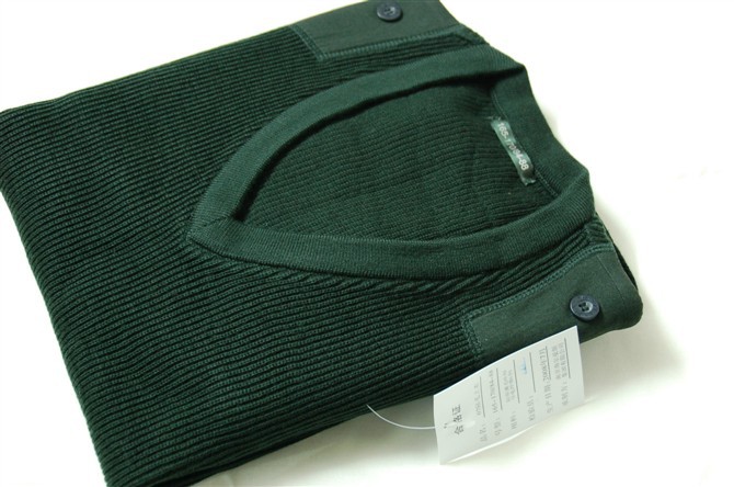 正品际华户外男松枝绿配发正品毛上衣 07常服毛衣 羊毛衣