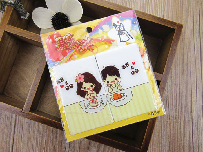 可爱情侣卡贴 韩版时尚果冻卡贴 超萌超可爱饭卡公交卡卡贴