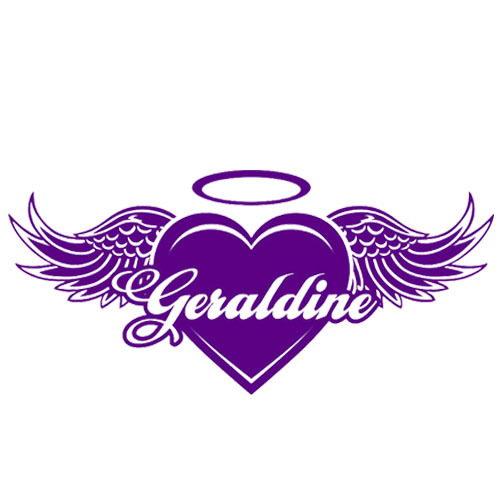 自定义英文名字天使光环心翅膀客厅家居装饰pvc外贸墙贴定制p656