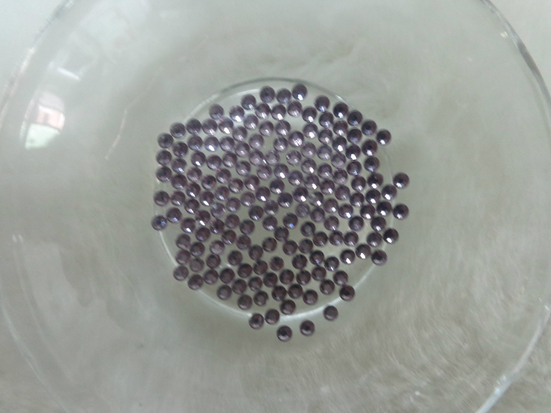 厂家直销钻石画专用钻批发银底不掉胶2.8mm藕荷紫色(荷花紫色)