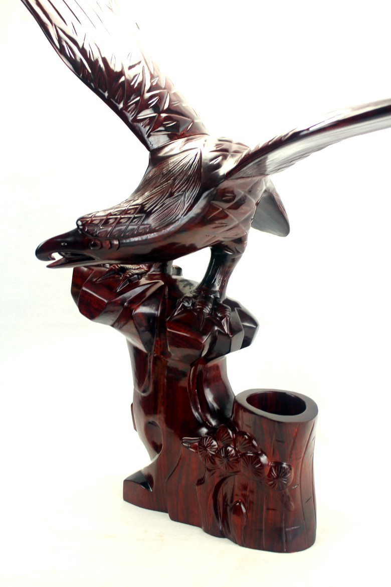 专业售后质优圆雕江苏南通动物木雕木雕工艺品简约现代振新家居