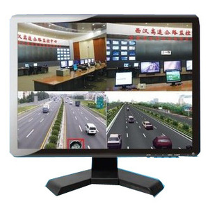 15寸监视器 四画面分割显示监控显示器四分割画面监视器