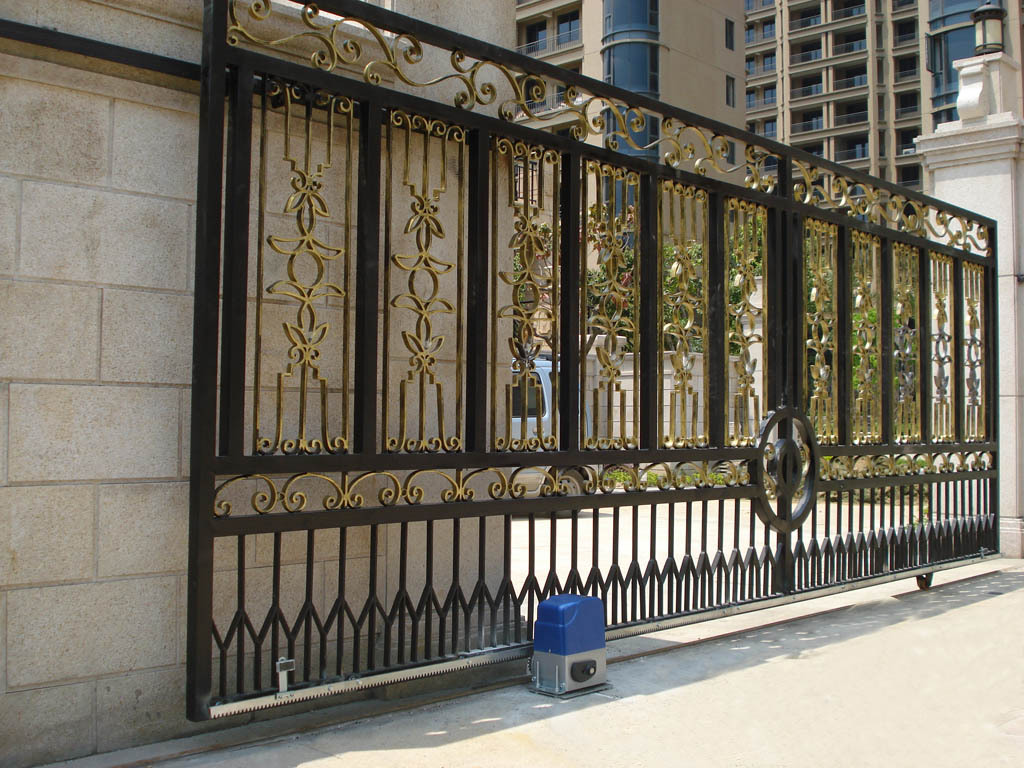 电动门厂家供应 不锈钢电动门 高档别墅电动门