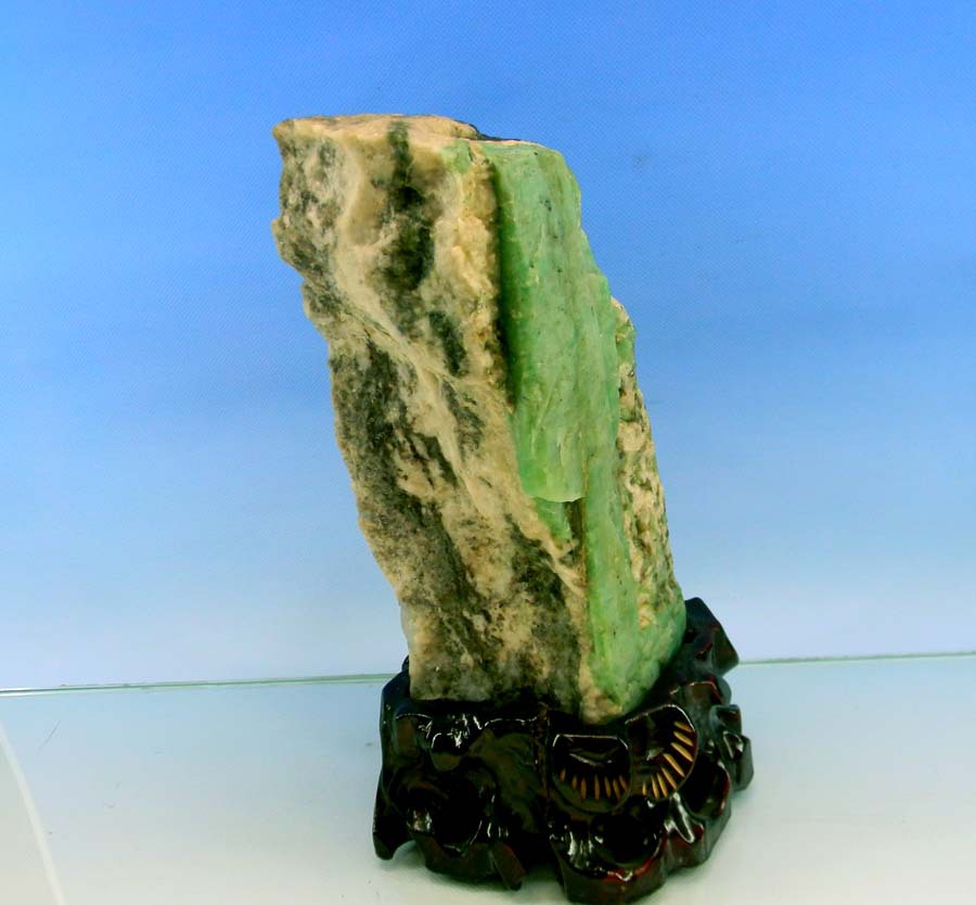 天然矿石祖母绿原石摆件 大晶体绿柱石祖母绿