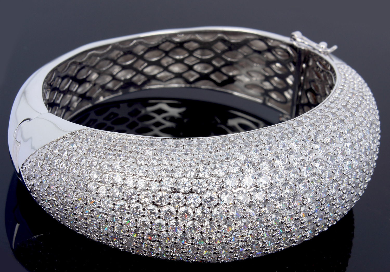 戴安娜*卡瓦外贸出口首饰 微镶aaa锆石女手镯欧美饰品 批发首饰