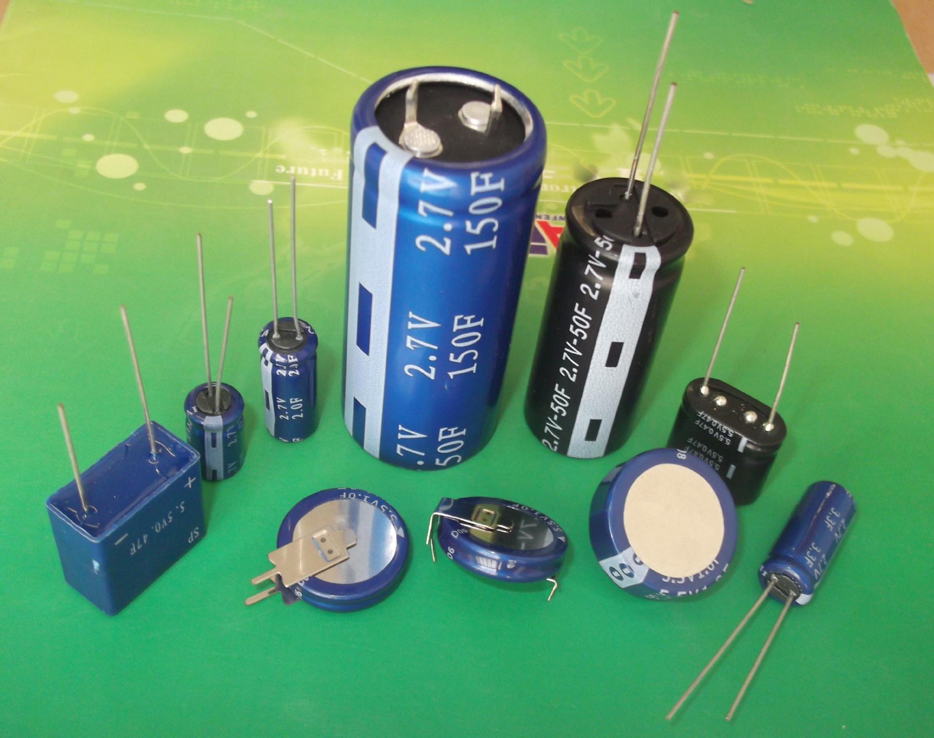 100f超级电容,法拉电容2.5v,2.7v