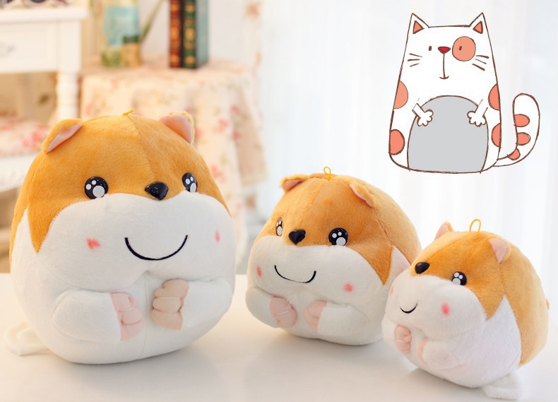 厂家直销:可爱新款哈姆太郎公仔玩偶 毛绒玩具 地摊热卖