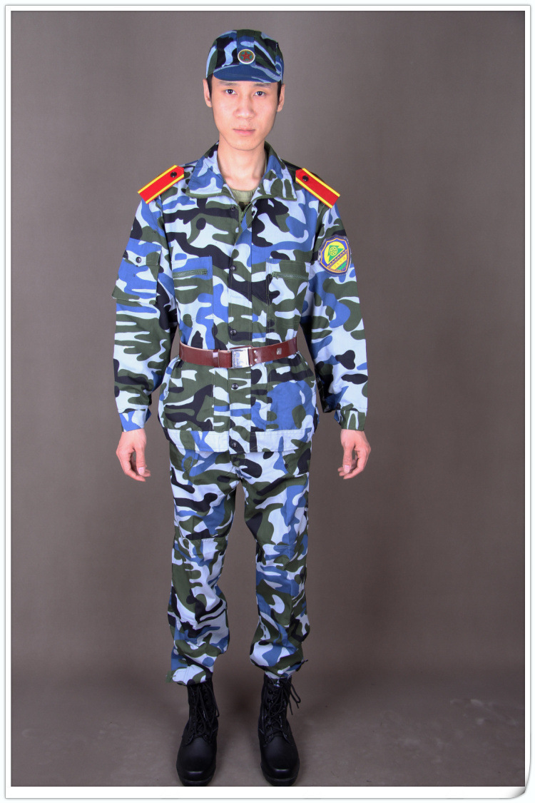 河南郑州服装公司批发直销迷彩服套装 学生军训服迷彩服热销爆款