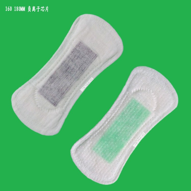 夜用纯棉竹炭卫生护垫厂家 卫生用品厂代加工贴牌负离子卫生护垫
