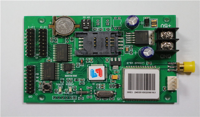 灵信ls-w3 gprs无线网络控制卡 led显示屏双色控制卡免费一件代发