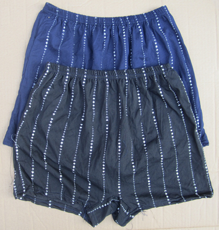 厂家直销中老年 全棉 纯棉 男女 印花平角 内裤 裤头加肥加大裤叉