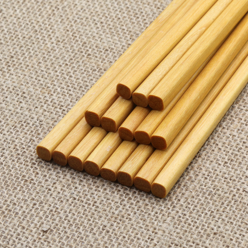 厂家直供 筷子 厂家批发 无漆无蜡木筷 黄檀木筷子 10双精品装