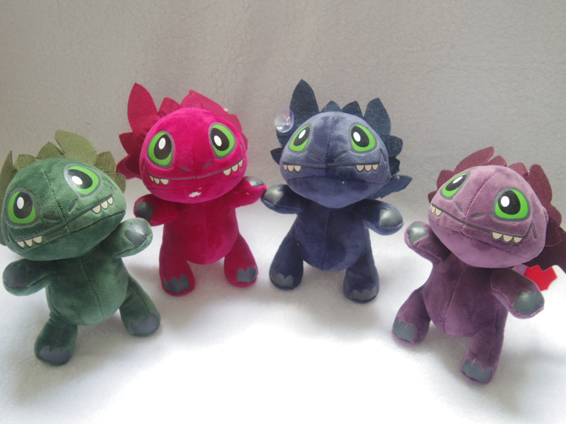 8寸吸盘驯龙高手驯龙记2train dragon夜煞无牙葛伦科毛绒公仔玩具