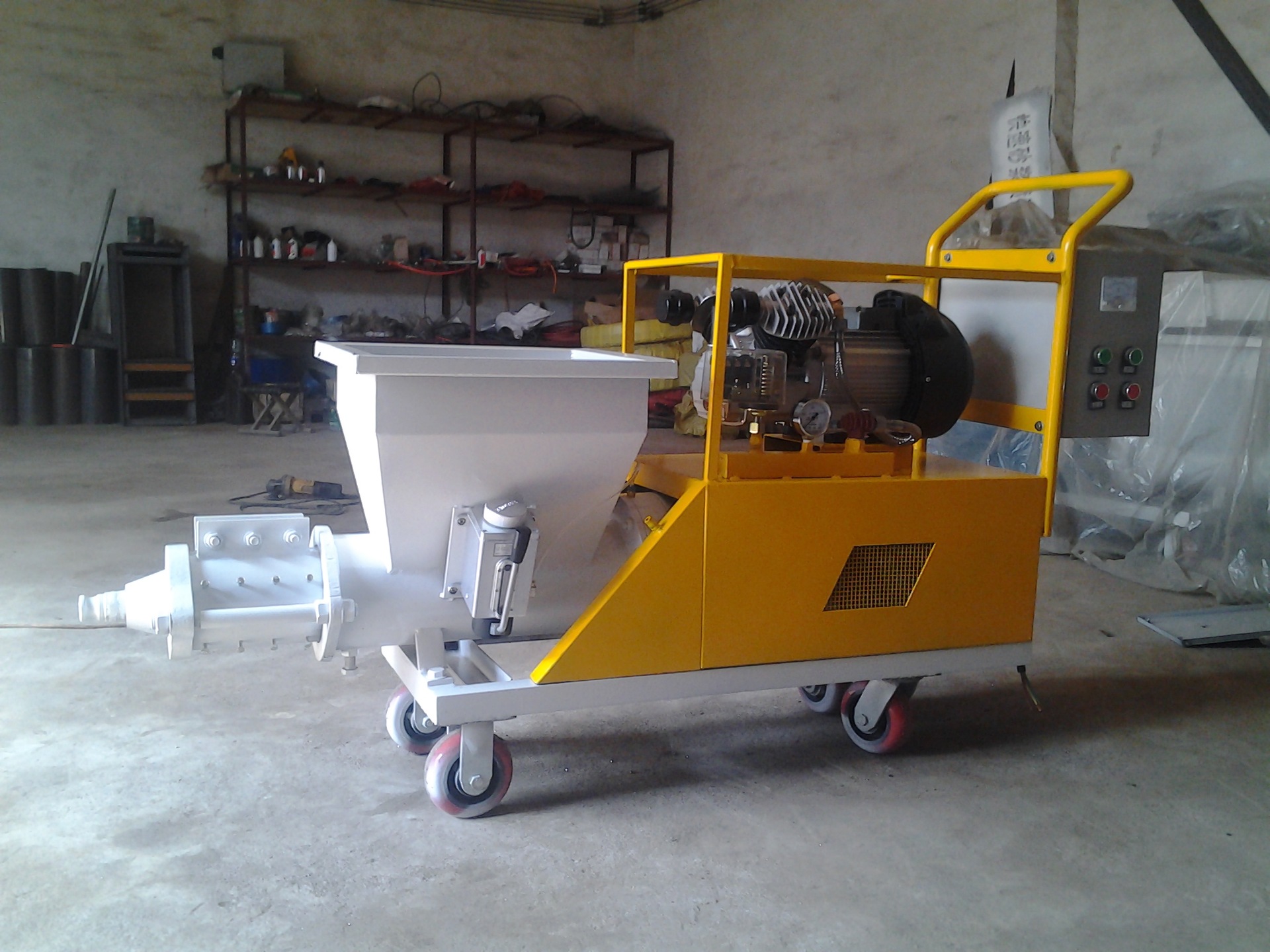 多功能墙面喷浆打点拉毛机-接电即用