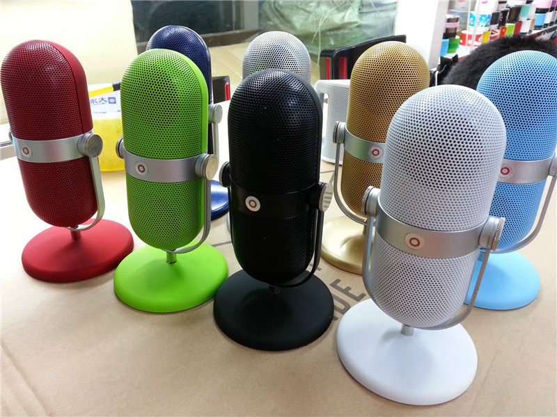 无线蓝牙遥控麦克风音响 深圳电子公司批发胶囊药丸插卡迷你音箱