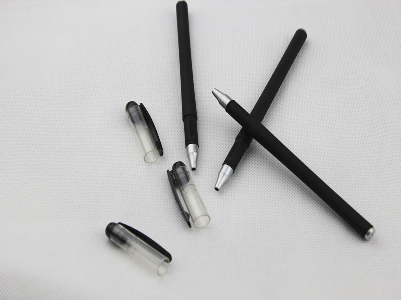 380喷胶中性笔杆三件套 笔杆厂家直销 桐庐低价批发空杆中性笔